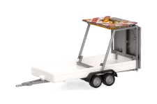 Herpa 052368-004 - H0 - Verkehrssicherungssanhänger - weiß